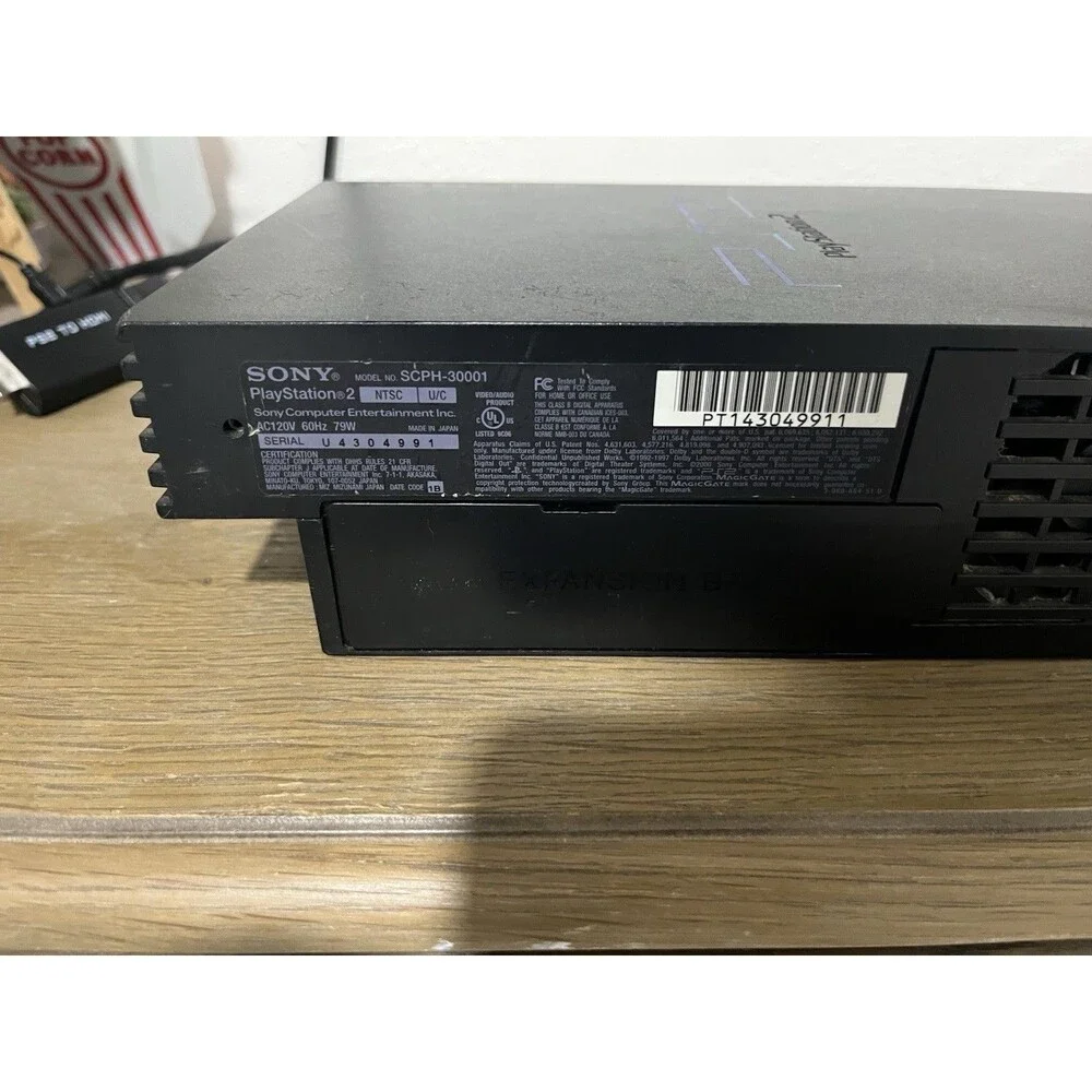Sony Playstation 2 PS2 Fat Console SCPH-30001 w/ Power Cable And Control TESTED